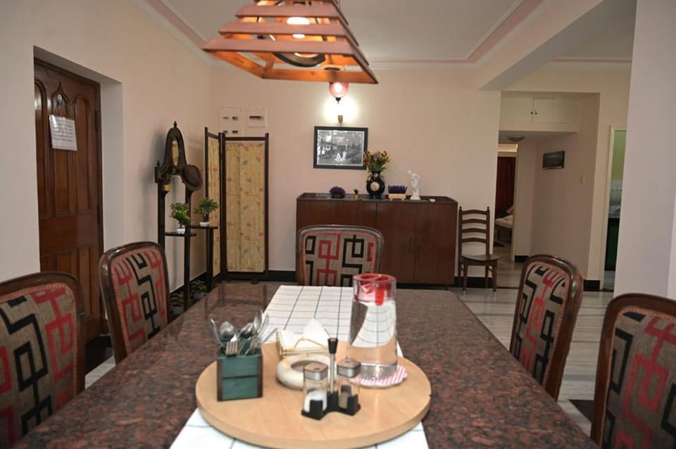 Dining area, air conditioner