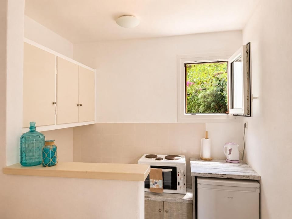 Kitchen or kitchenette, oven, stove