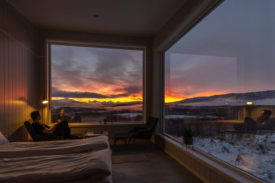 Natural landscape, Mountain view, Sunrise