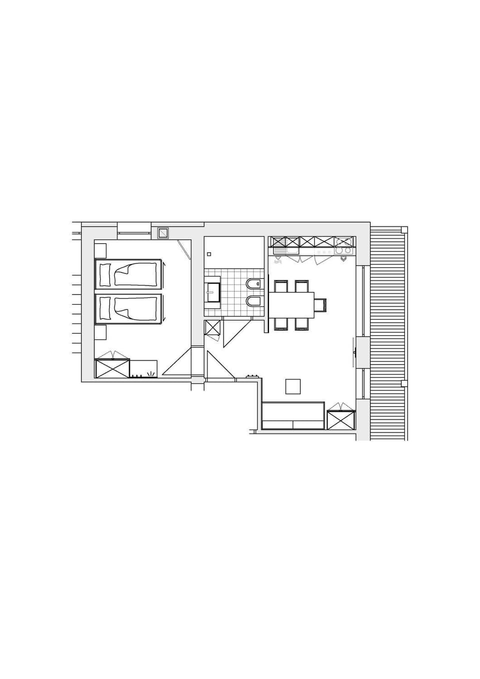 Floor plan, Bedroom
