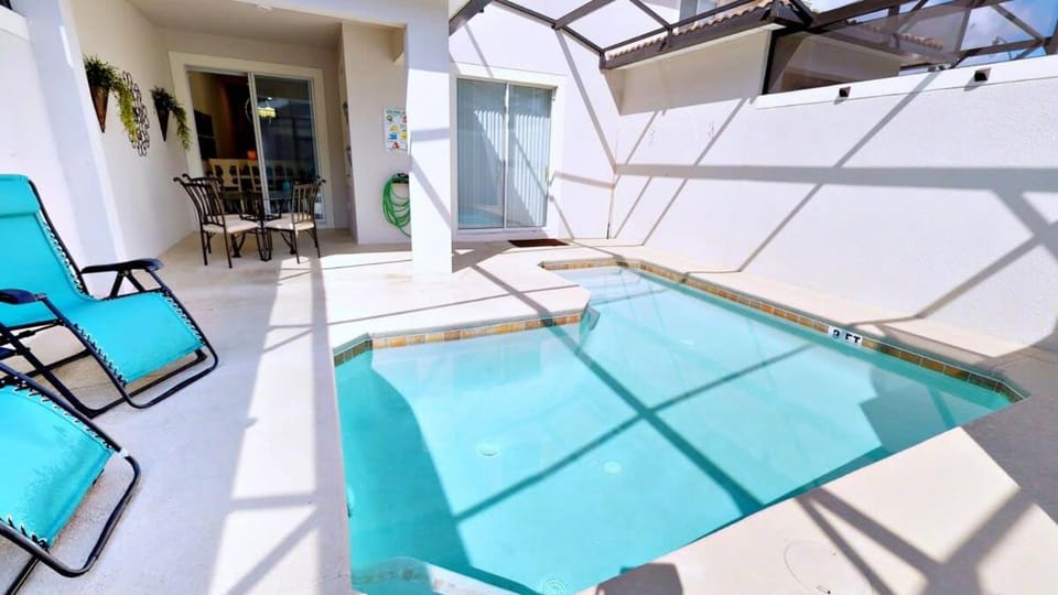 Patio, Seating area, Pool view