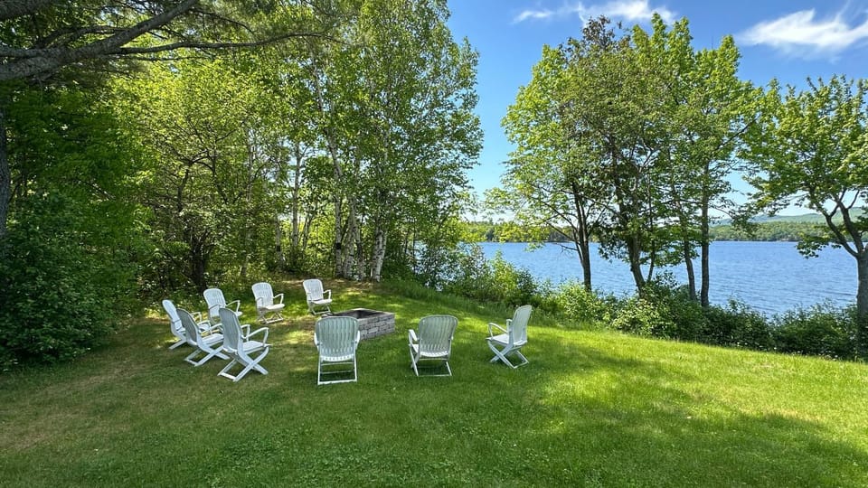 Spring, Day, Garden, River view