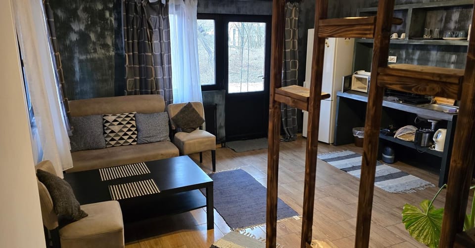 Kitchen or kitchenette, Living room