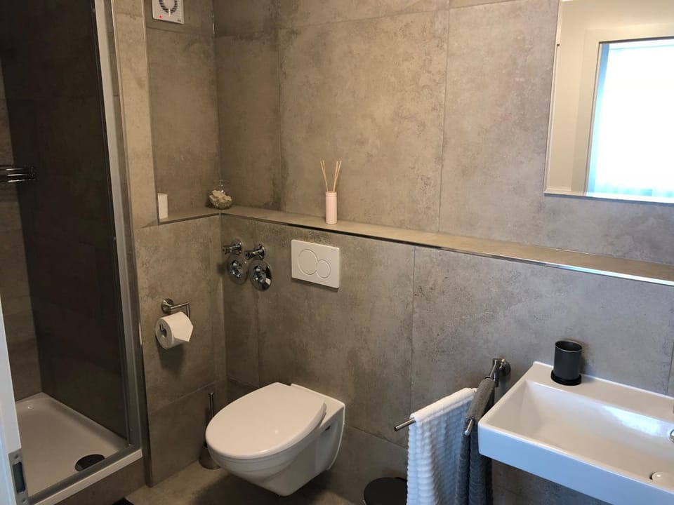 Shower, Toilet, Bathroom, towels