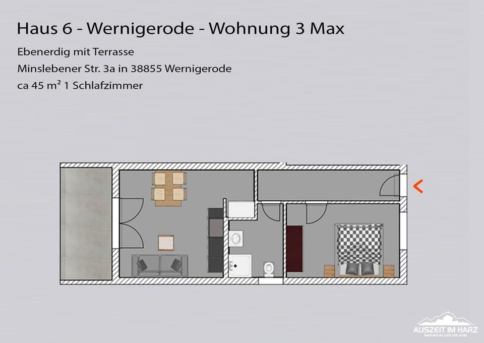 Auszeit-im-Harz Haus 6 Wohnung 3 Apartment in Wernigerode