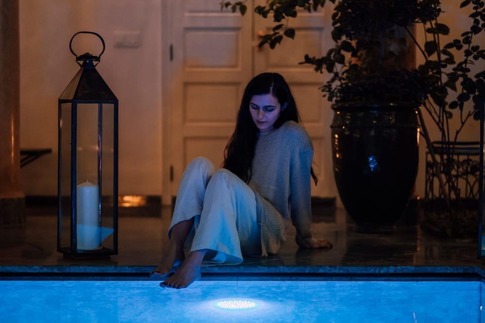 Night, People, Decorative detail, Guests, Swimming pool, Swimming pool