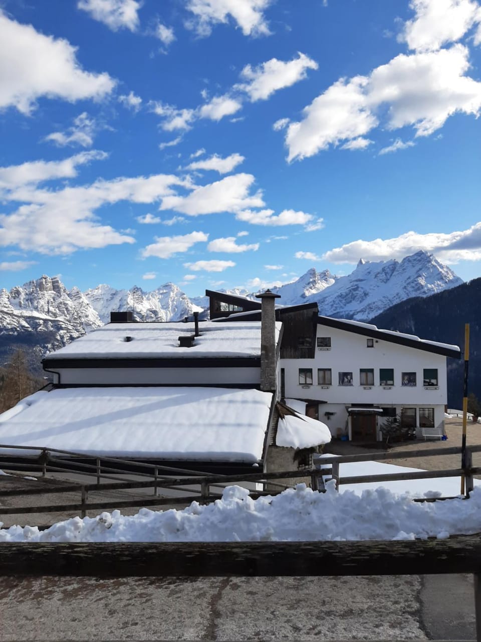 Property building, Day, Natural landscape, Winter, Mountain view