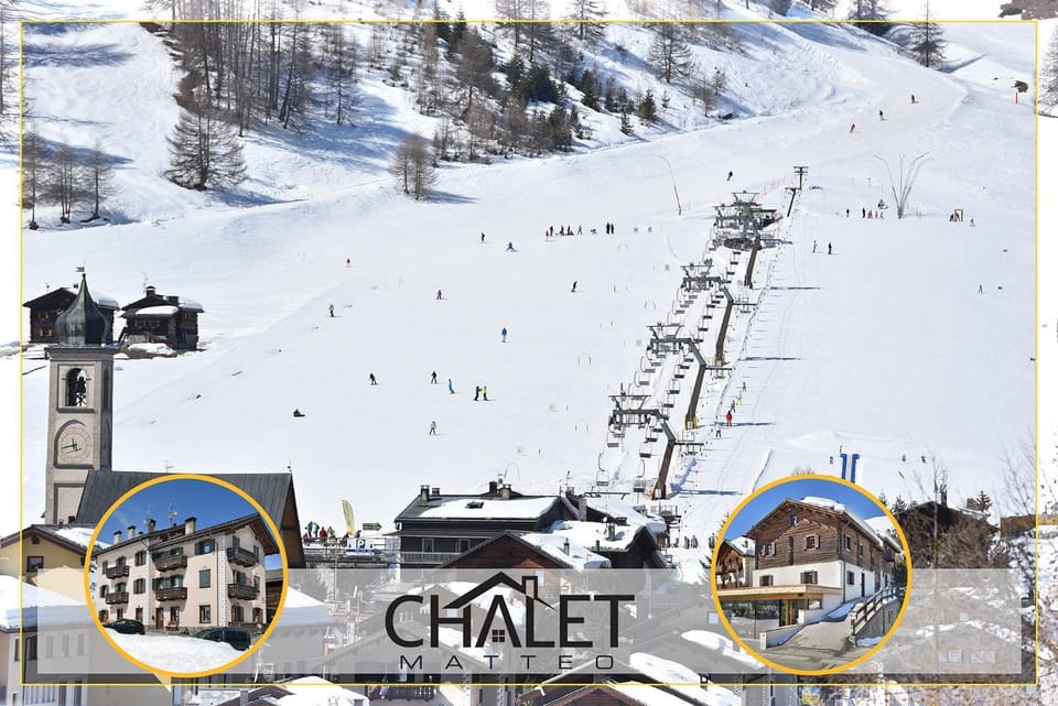 Property building, Day, Bird's eye view, Winter, Ski School, Ski School, Skiing, Skiing, Mountain view
