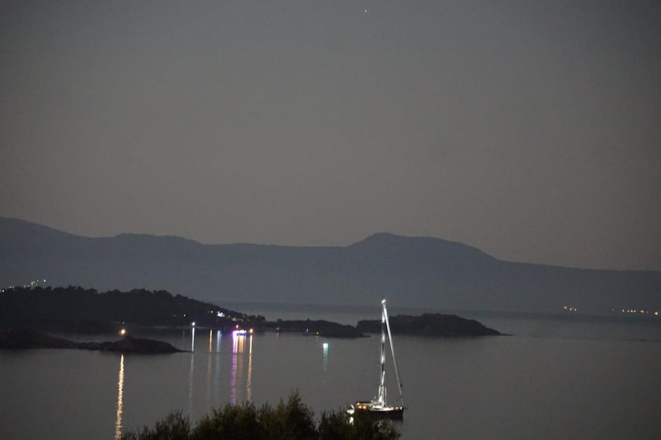 Night, Sea view, Time of day