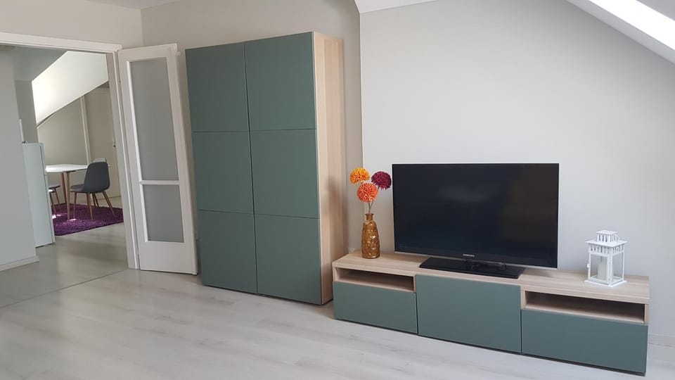 Bed, TV and multimedia, wardrobe