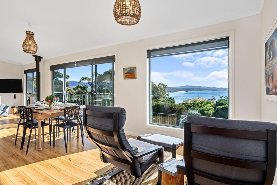 Living room, Seating area, Dining area, Mountain view, Sea view