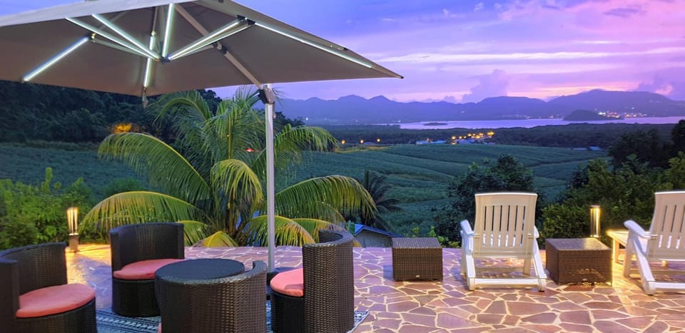 Patio, Garden view, Landmark view, Sea view, Sunset