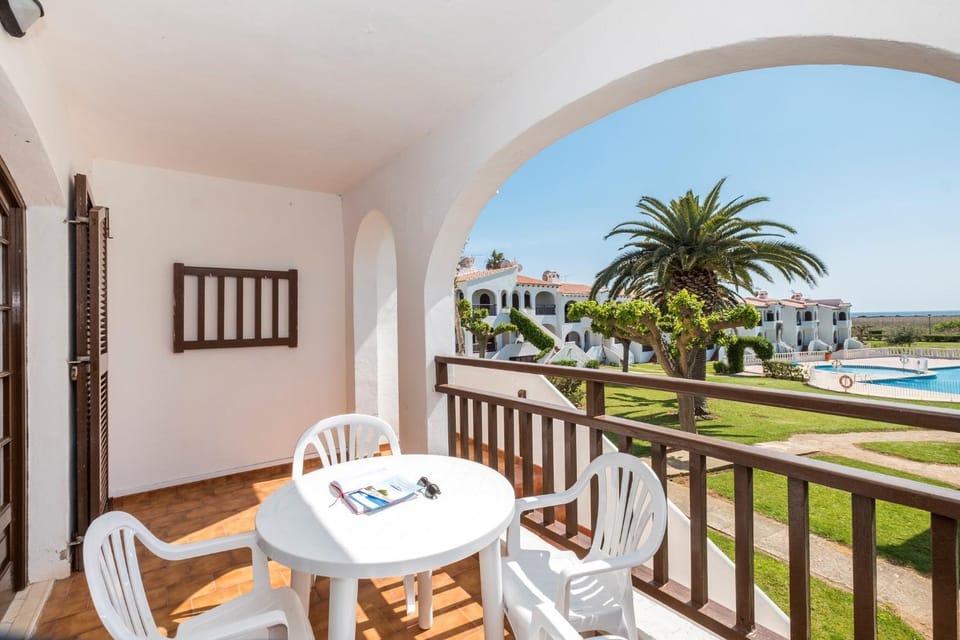 Property building, Living room, Swimming pool