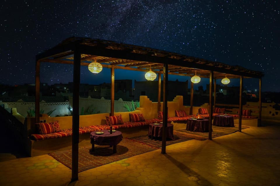 Patio, Night, Natural landscape