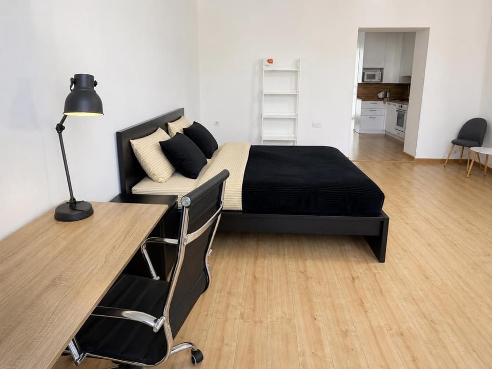 Bed, Photo of the whole room, Seating area, Bedroom