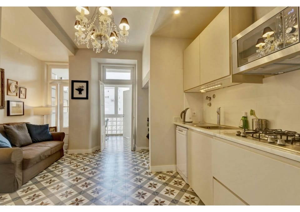 Kitchen or kitchenette, Living room