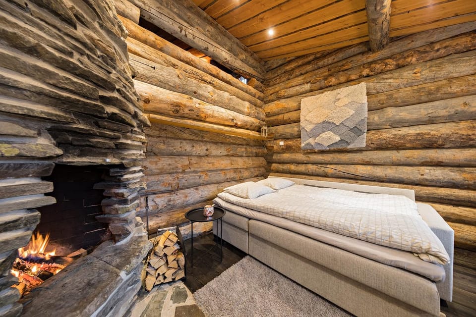 Bed, Living room, Seating area, Bedroom