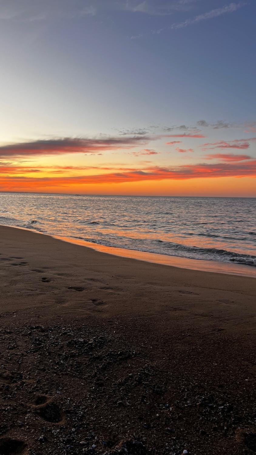 Day, Natural landscape, Beach, Sea view, Sunrise