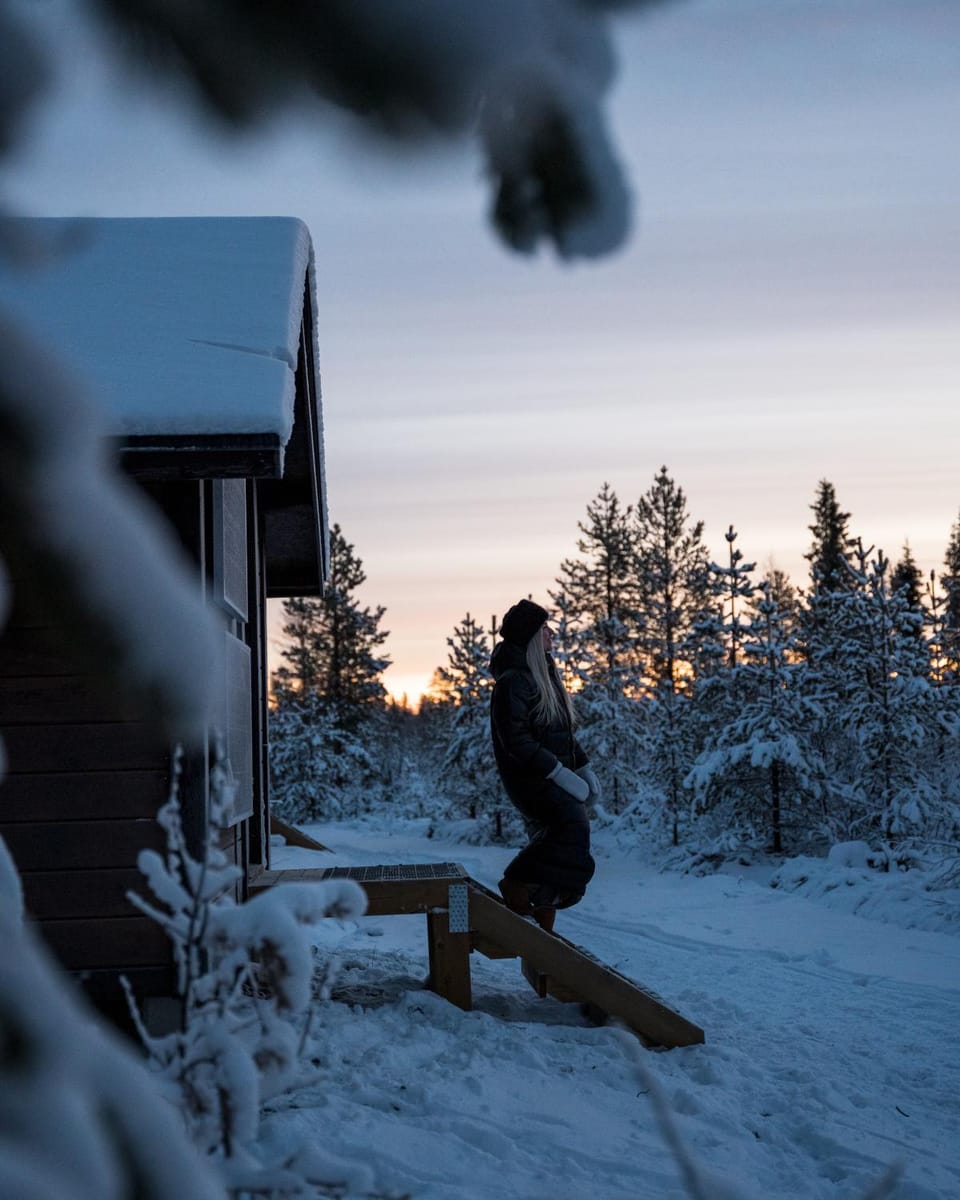 Property building, People, Sunrise
