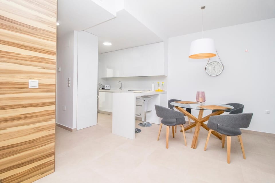 Kitchen or kitchenette, Living room, Dining area