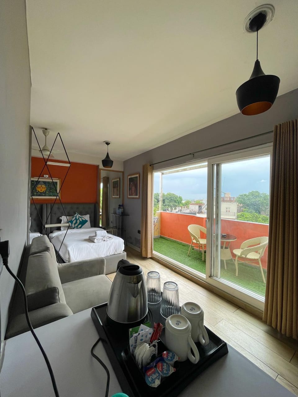 Coffee/tea facilities, Balcony/Terrace, Seating area
