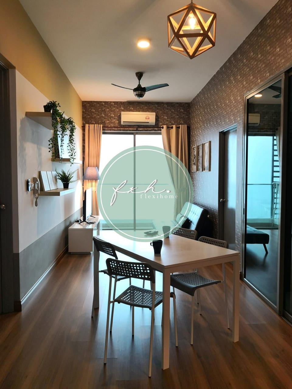 Living room, Seating area, Dining area