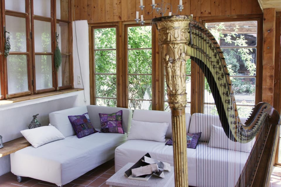 Patio, Garden, Seating area, Garden view