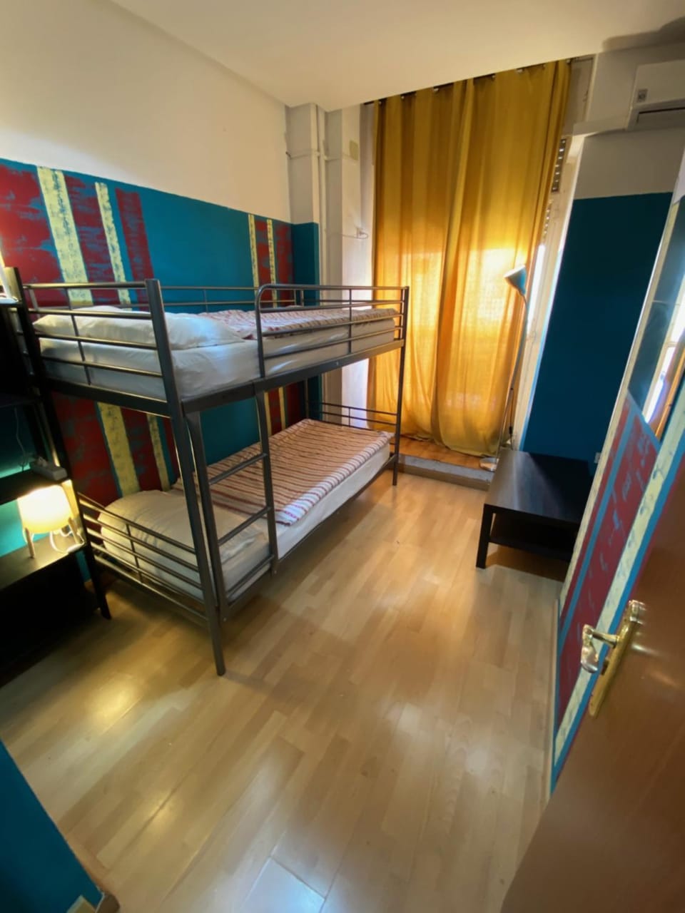 Photo of the whole room, bunk bed