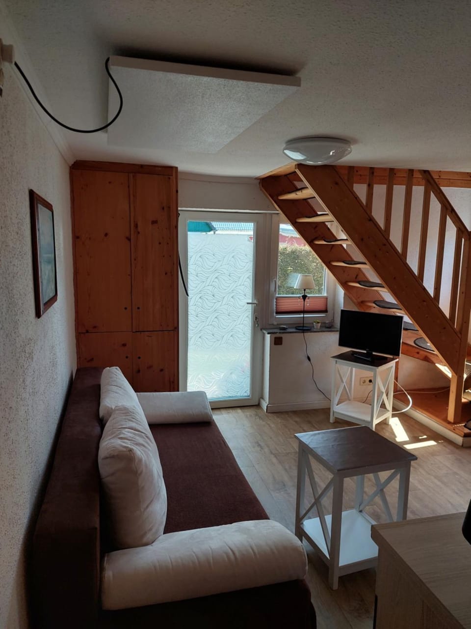 Living room, kitchen