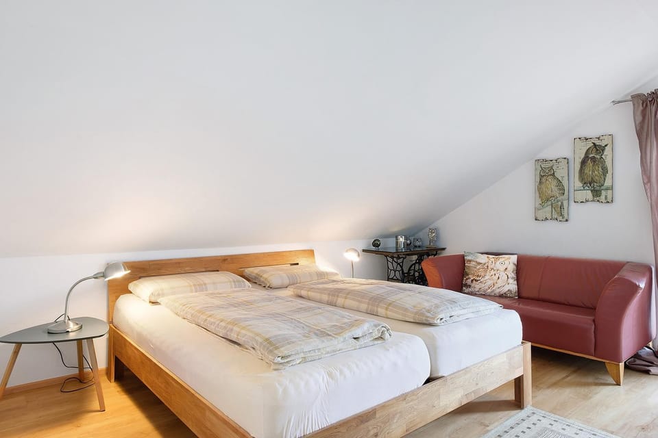Property building, Living room, Bedroom
