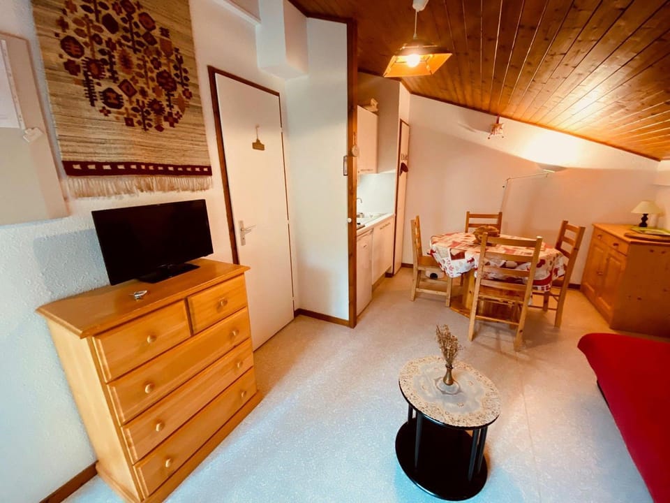 Charmant studio avec balcon et parking couvert, proche télémix et pistes, à La Clusaz - FR-1-459-61 Apartment in La Clusaz