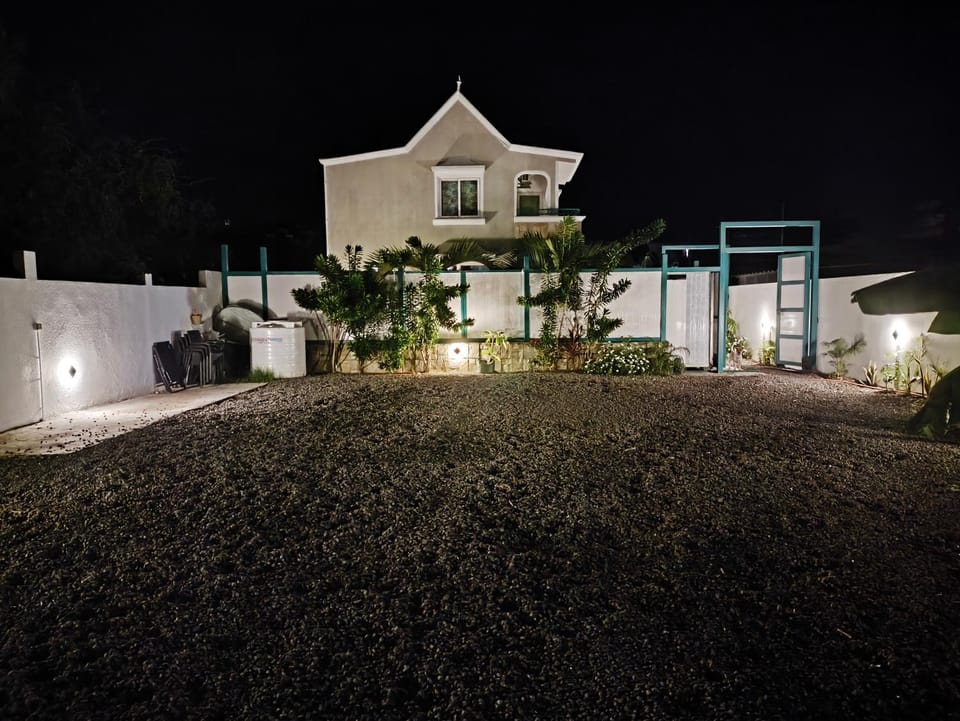 Property building, Night, Parking
