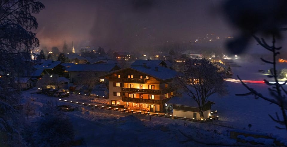 Property building, Bird's eye view, Winter