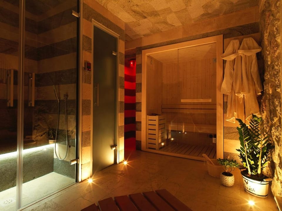 Shower, Sauna, Steam room, Spa and wellness centre/facilities, towels