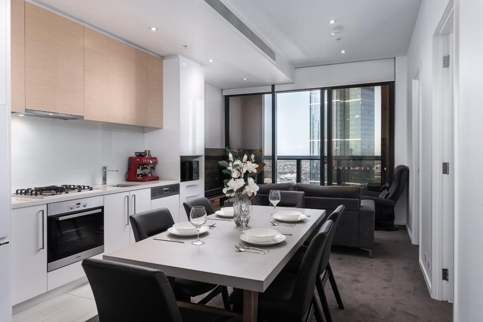Coffee/tea facilities, Balcony/Terrace, Kitchen or kitchenette, Living room, Dining area