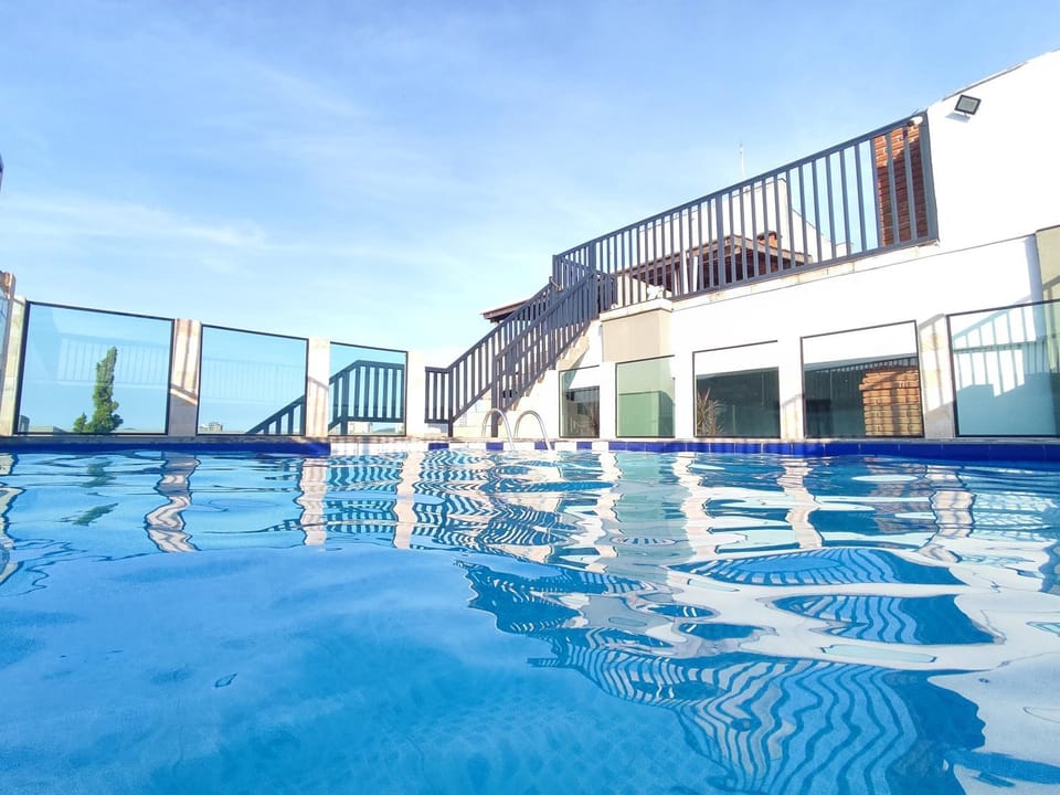 Pool view, Swimming pool, sunbed
