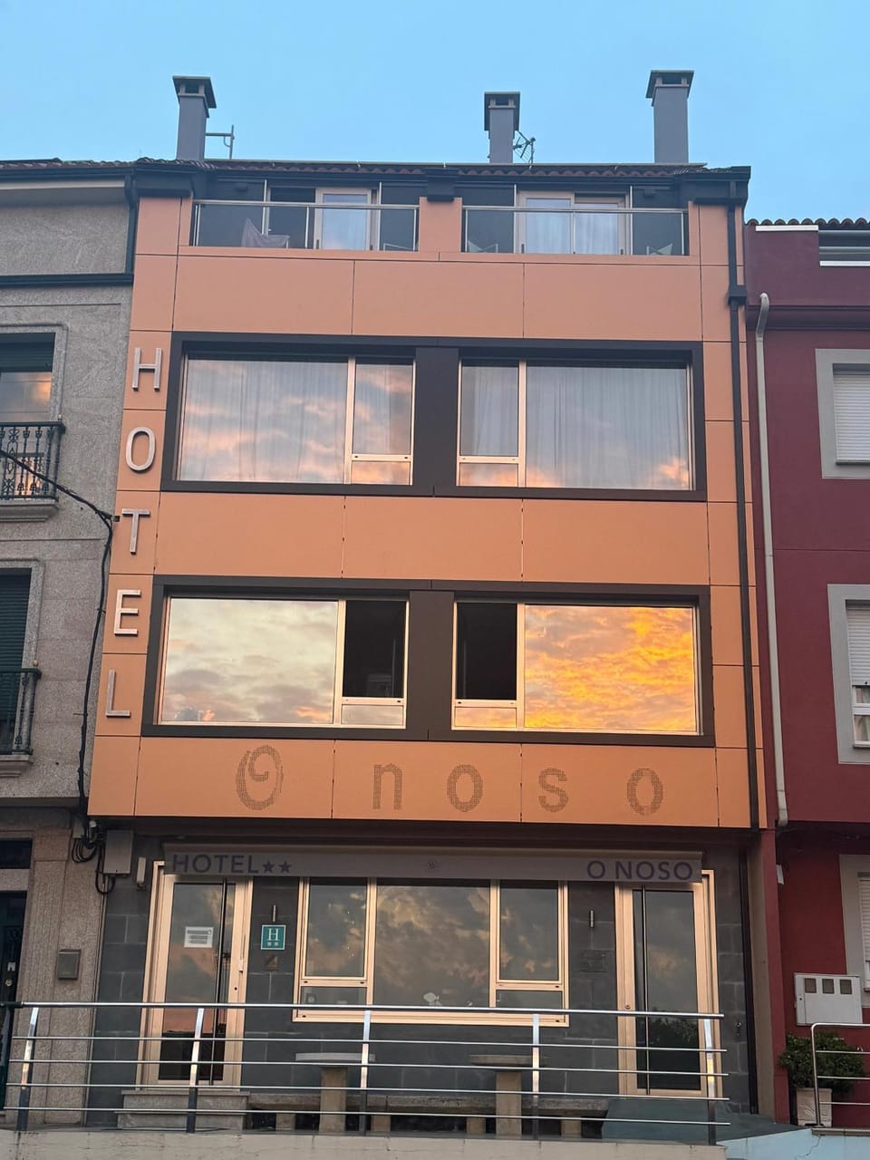 Property building, Sunset