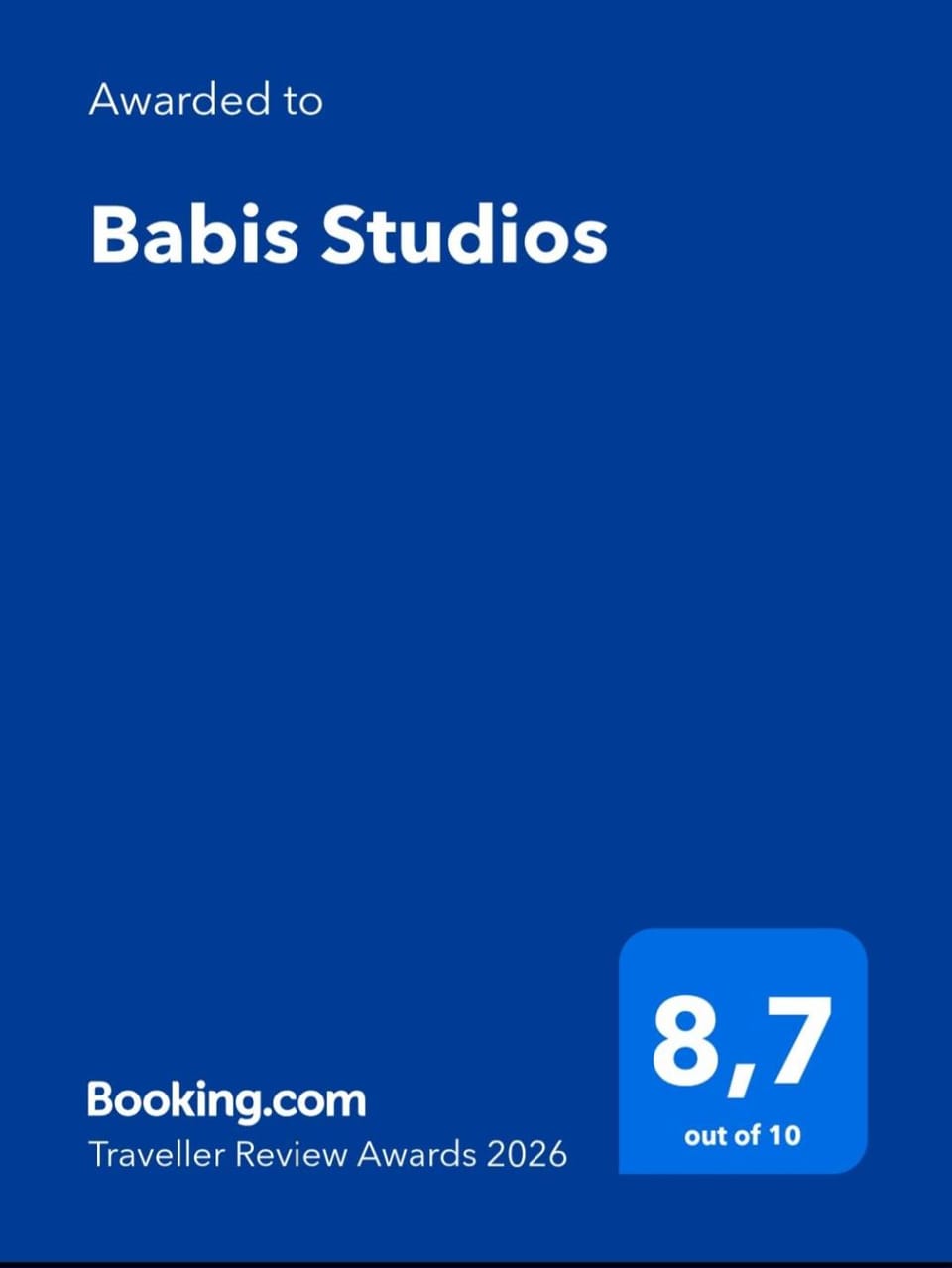 Babis Studios Apartment in Zakynthos, Greece
