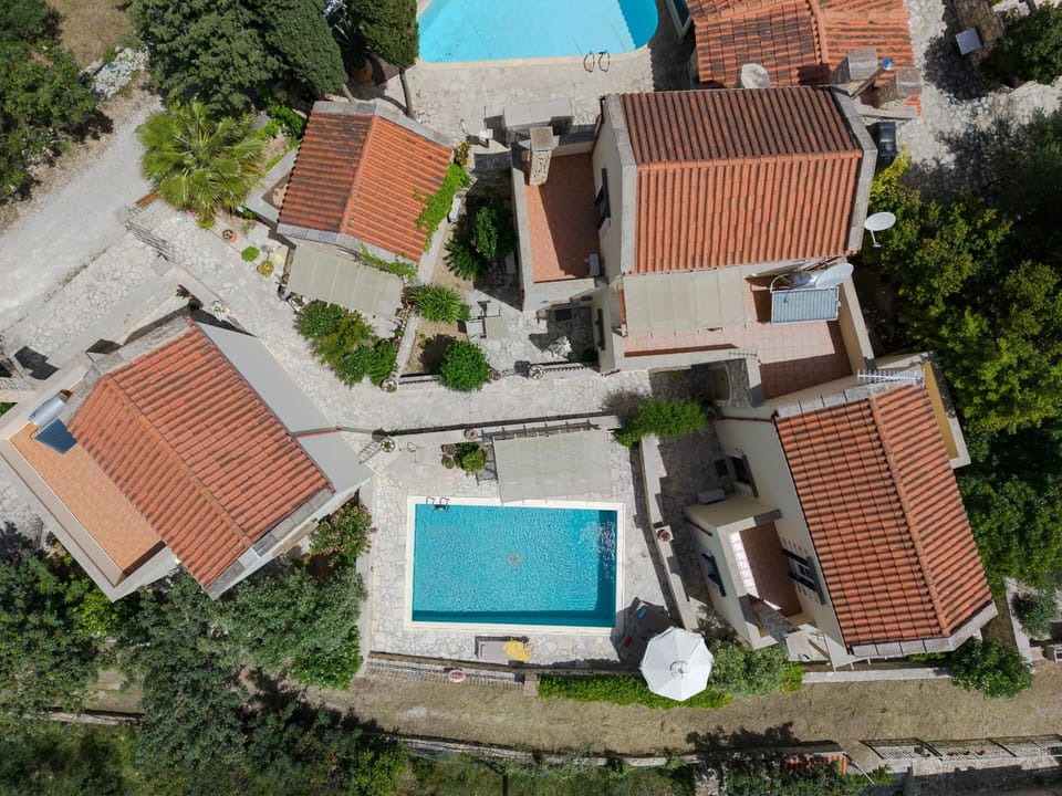 Property building, Bird's eye view, Swimming pool