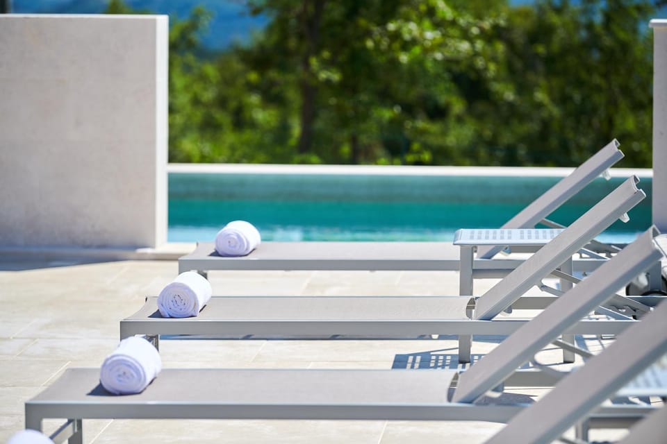 Pool view, sunbed