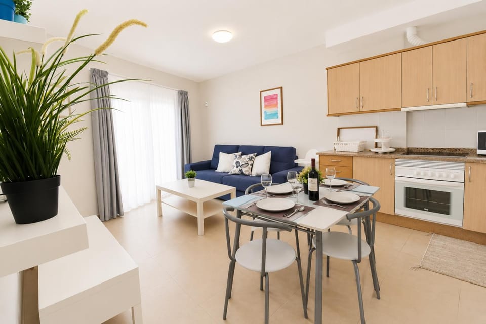 Living room, kitchen