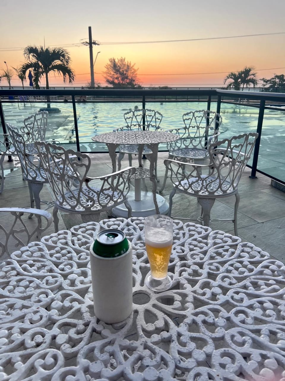 Food and drinks, Sea view, Sunset