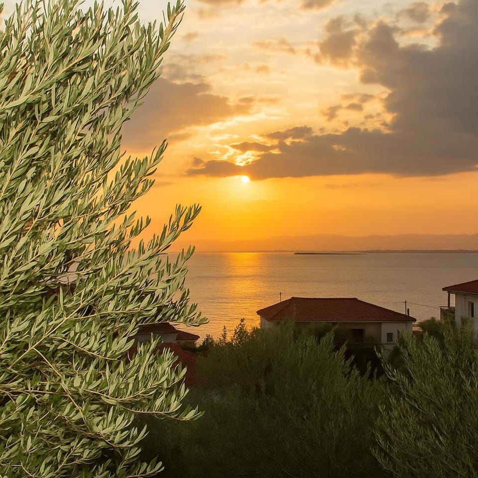 Natural landscape, Sea view, Sunset