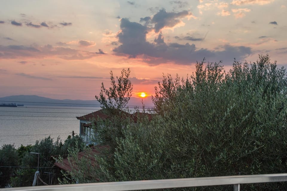 Natural landscape, Balcony/Terrace, Sea view, Sunset