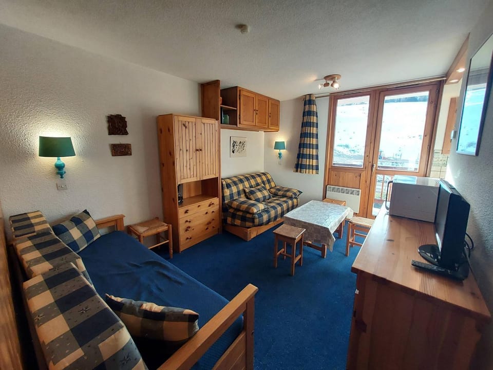 Studio cosy 3 pers, balcon Sud-Ouest, ski aux pieds Apartment in Mâcot-la-Plagne