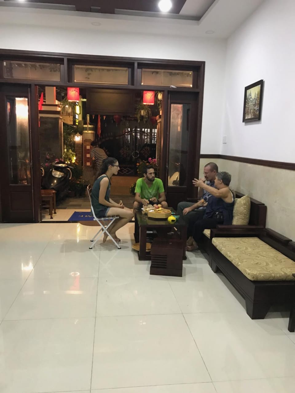 Seating area, group of guests
