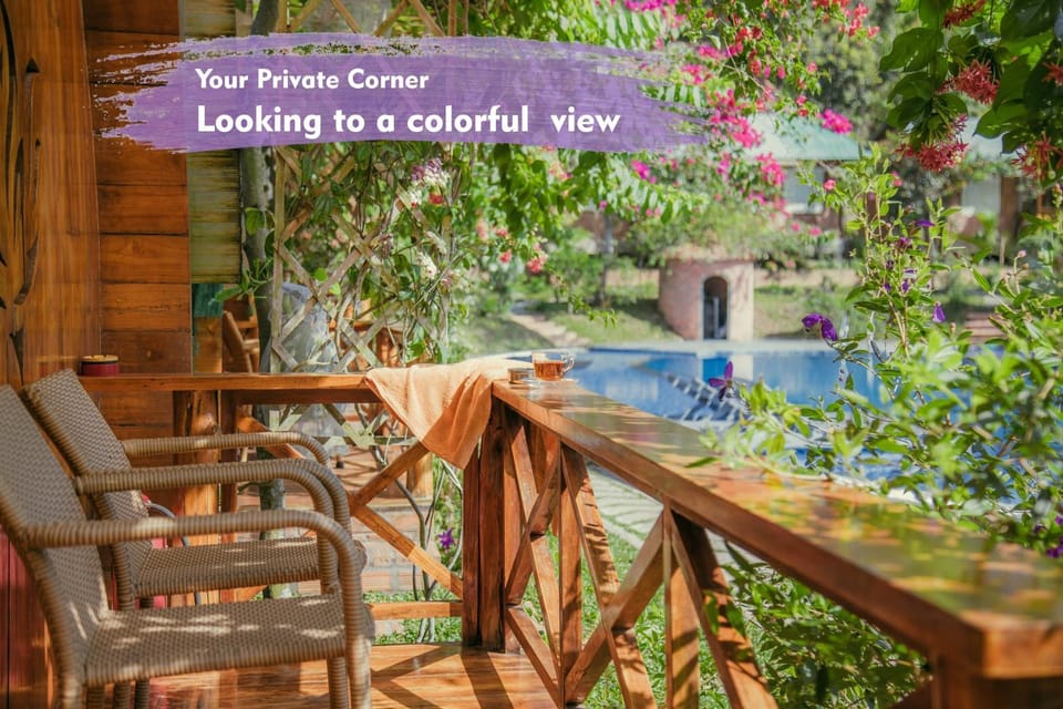 Balcony/Terrace, Garden view, Pool view