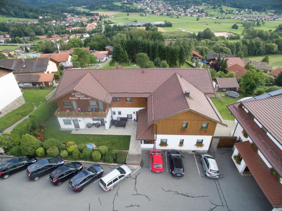 Patio, Facade/entrance, Bird's eye view