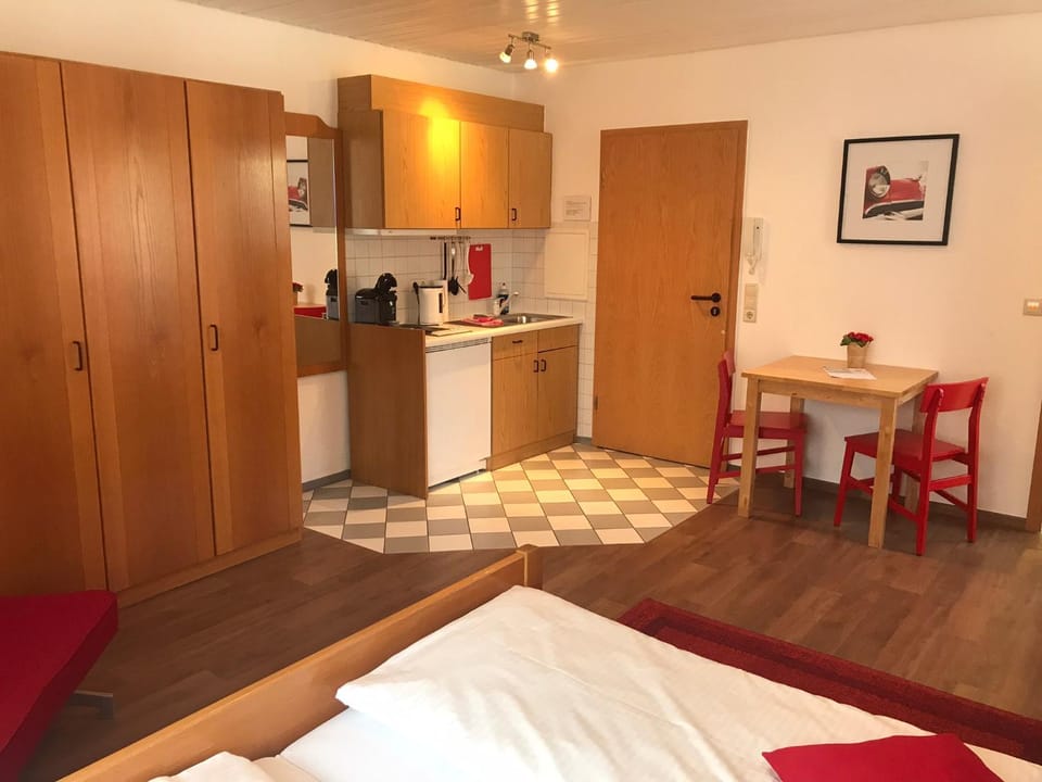 Kitchen or kitchenette, Living room, Dining area