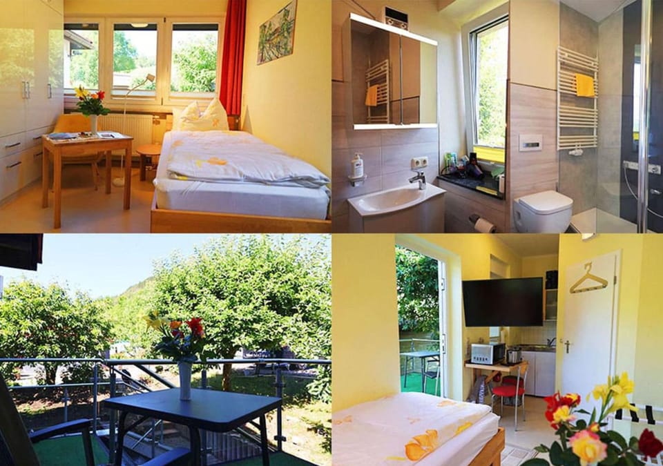 Bed, Balcony/Terrace, Photo of the whole room, Bedroom, towels
